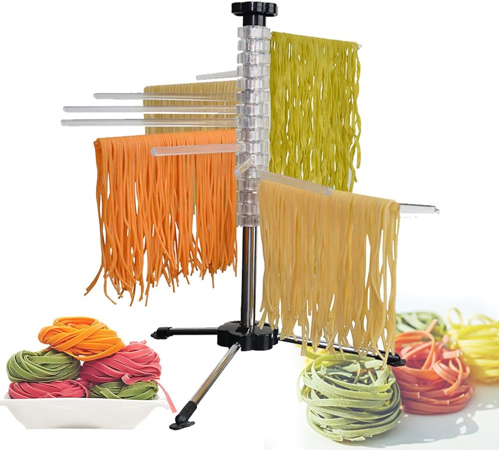 MaxBourne Pasta Drying Rack/Pasta Dryer Spaghetti Dryer Stand Noodles Drying Holder Hanging Rack for Homemade Pasta and Noodles