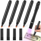 Geiserailie 5 Pcs Counterfeit Money Detector Marker Pen Bill Detector Pen Fake Bill Checker UV Penlight Flashlight with Clip Detects Universal False Currency Pack for Money Loss Prevention Fraud