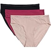 Tommy Hilfiger womens Microfiber Bikini Underwear With Elastic Waistband 3-pack