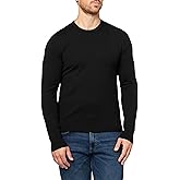 HUGO Men's Solid Knit Crew Neck Sweater