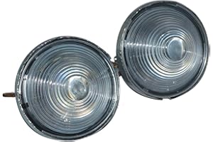 REVMASTER Vintage Parking or Turn Signal Clear Light Pair | Fit for Willys CJ3, CJ3B, CJ5, CJ6 Models