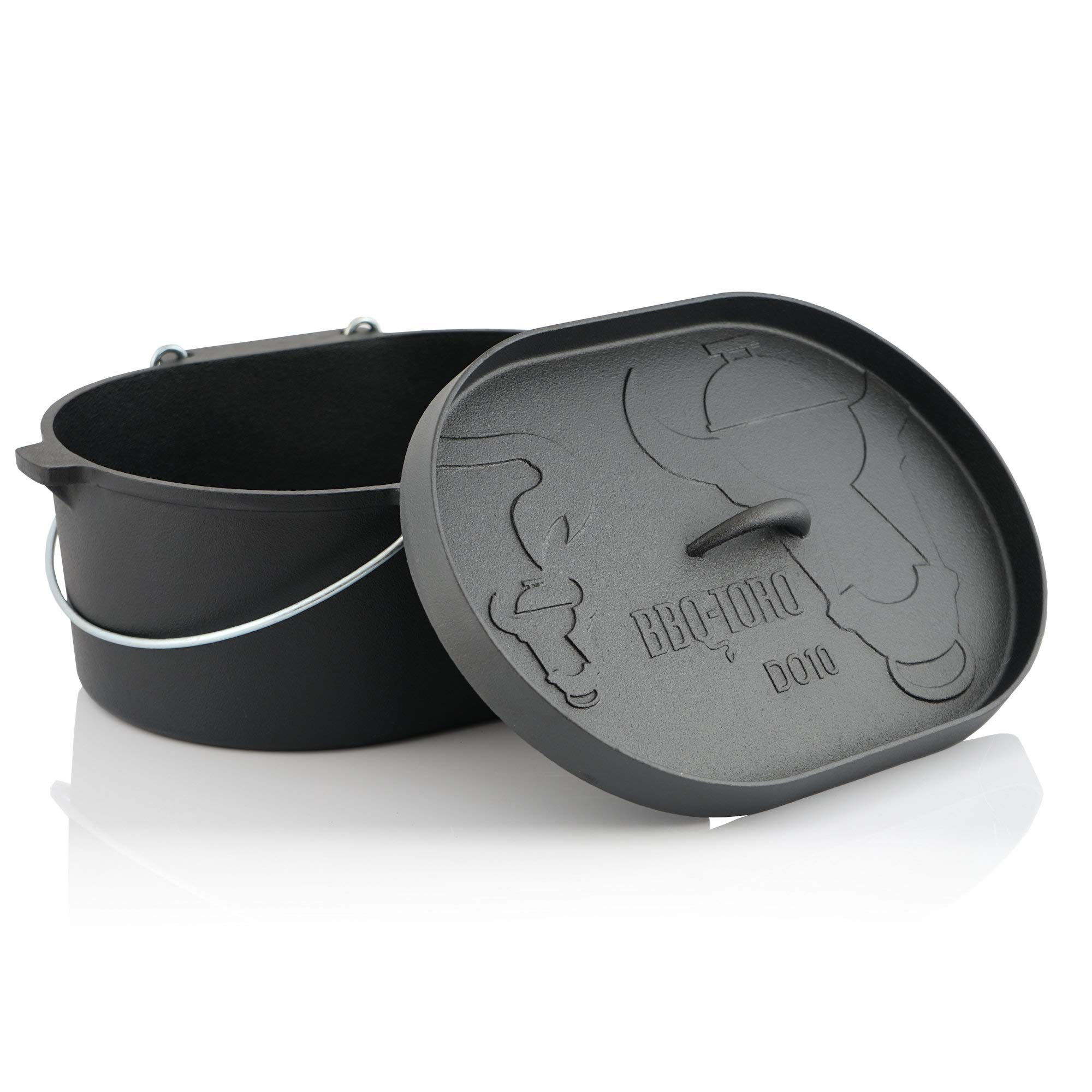 BBQ-Toro Mini Forno Olandese Mini 250 ml pentola in ghisa con base in legno già