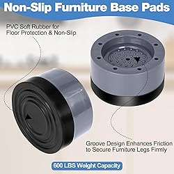ToLanbbt Mini Fridge Silicone Mat with 4 Base