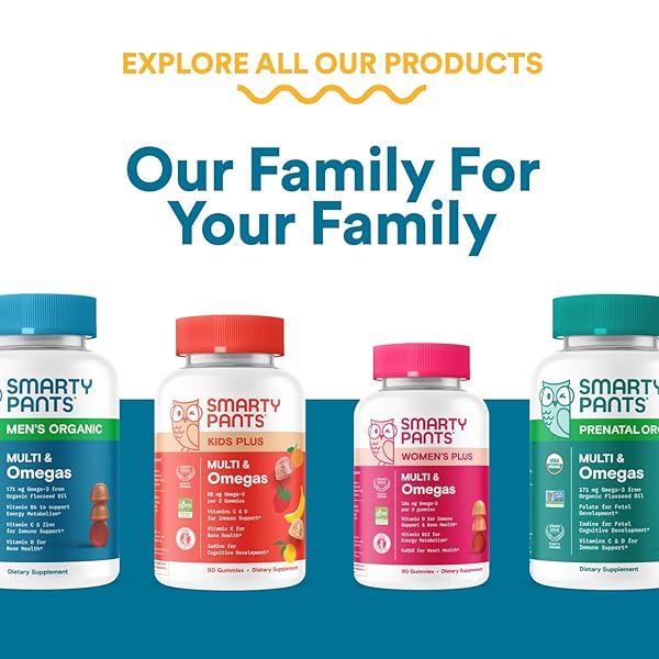 SMARTYPANTS MULTIVITAMIN FOR MEN, ORGANIC GUMMIES: PROBIOTICS, COQ10, METHYLFOLATE, OMEGA 3 (ALA), VITAMIN D3, C, VITAMIN B12, B6, A, K & ZINC FOR IMMUNE SUPPORT, BIOTIN, 120 GUMMIES (30 DAY SUPPLY)