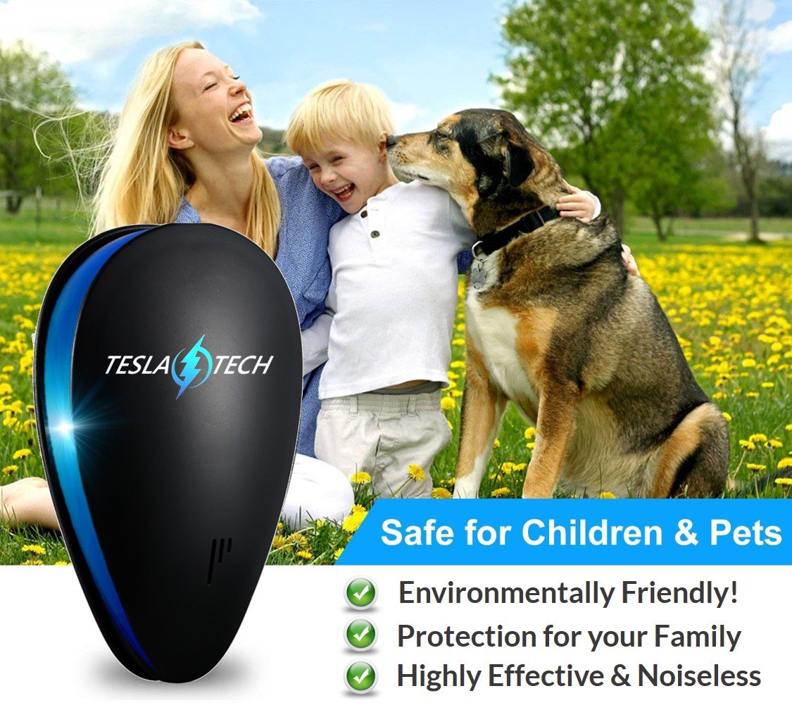 ULTRASONIC PEST REPELLENT 6-PACK & 4 MOSQUITO BRACELETS [2018 NEW MODEL] Electronic Plug In Repeller to Control Rats, Mice, Mosquitos,Insects, Spiders, Fleas, Roaches, Eco-Friendly - Baby & Pet Safe!