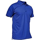 MAGCOMSEN Men's Polo Shirt Quick Dry Performance Short Sleeve Tactical Shirts Pique Jersey Golf Shirt