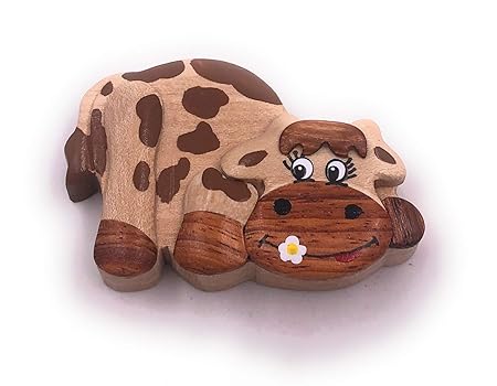 H-Customs - Imán para Nevera, diseño de Vaca con Flores: Amazon.es ...