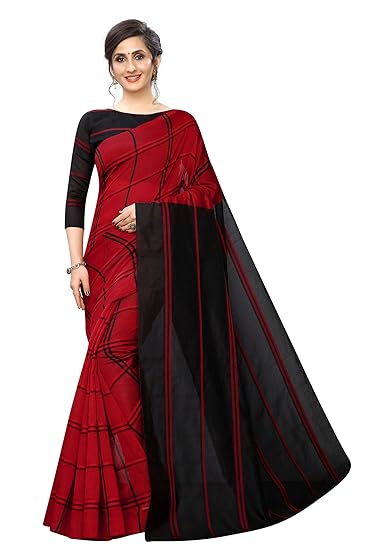 Womens self design cotton Silk Saree (2in1Variation)
