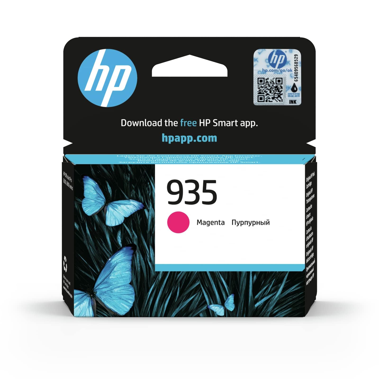 HP C2P21AE 935 Original Ink Cartridge, Magenta, Single Pack