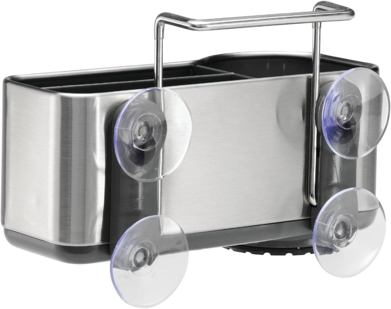 simplehuman Sink Caddy with Suction Cup, Brushed Stainless Steel: Home & Kitchen