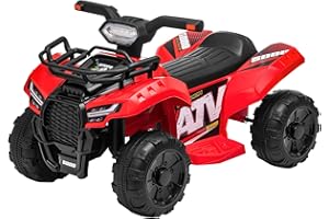 Forever Source ATV for Kids, 6V Battery Powered Toddler 4 Wheeler w/Music, Light, 1.2mph Max Speed, Kids ATV 4 Wheeler 18-36 Months, Red