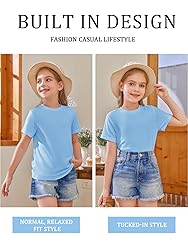 Girls Short Sleeve T Shirts Kids Summer Tops