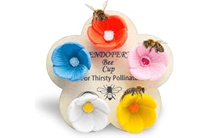 YHCHLHFF 6 Pcs Bee Cups for Garden Resin Bee Watering Station Used for Courtyard Bee Watering Cups