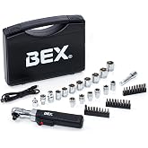 BEX 3/8 45pcs set USB mini electric ratchet electric ratchet wrench portable ratchet wrench Rechargeable light torque