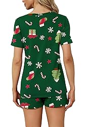 RUBZOOF Christmas Pajamas for Women Shorts Set