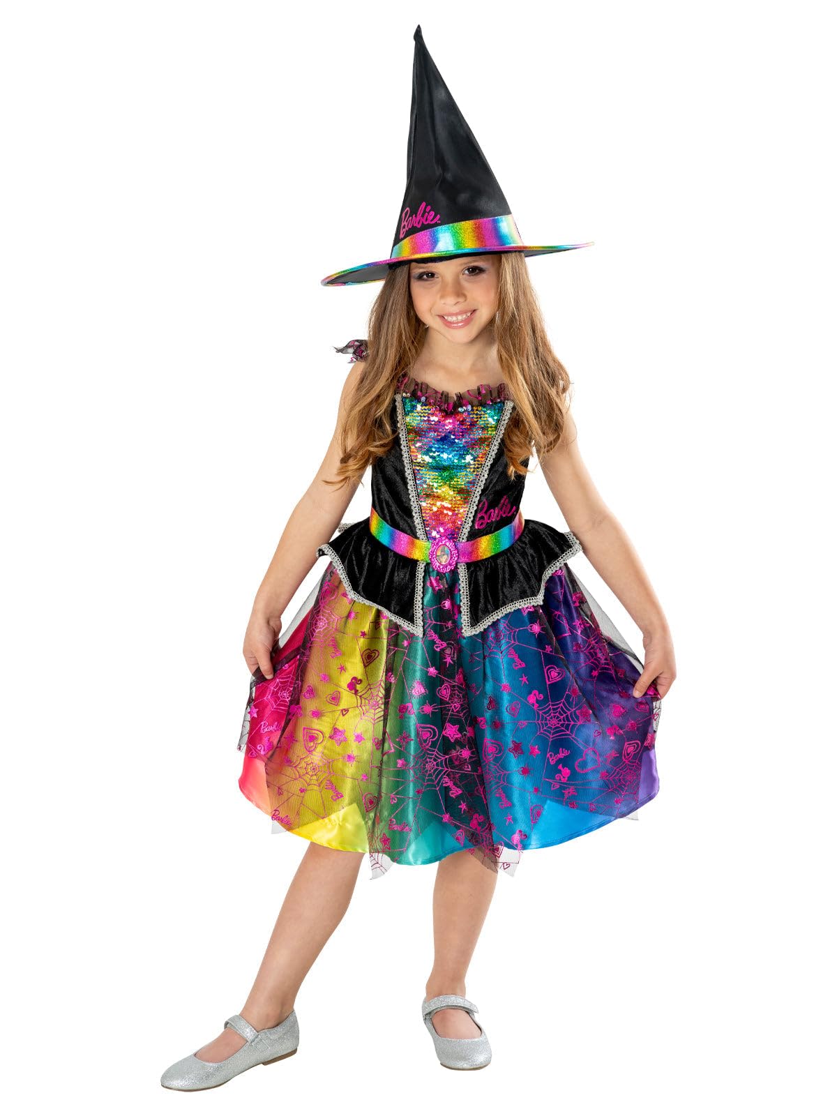 Rubies 3016223-4000 Barbie Witch Girls Costume, Multicoloured, 3-4 Years Halloween Halloween