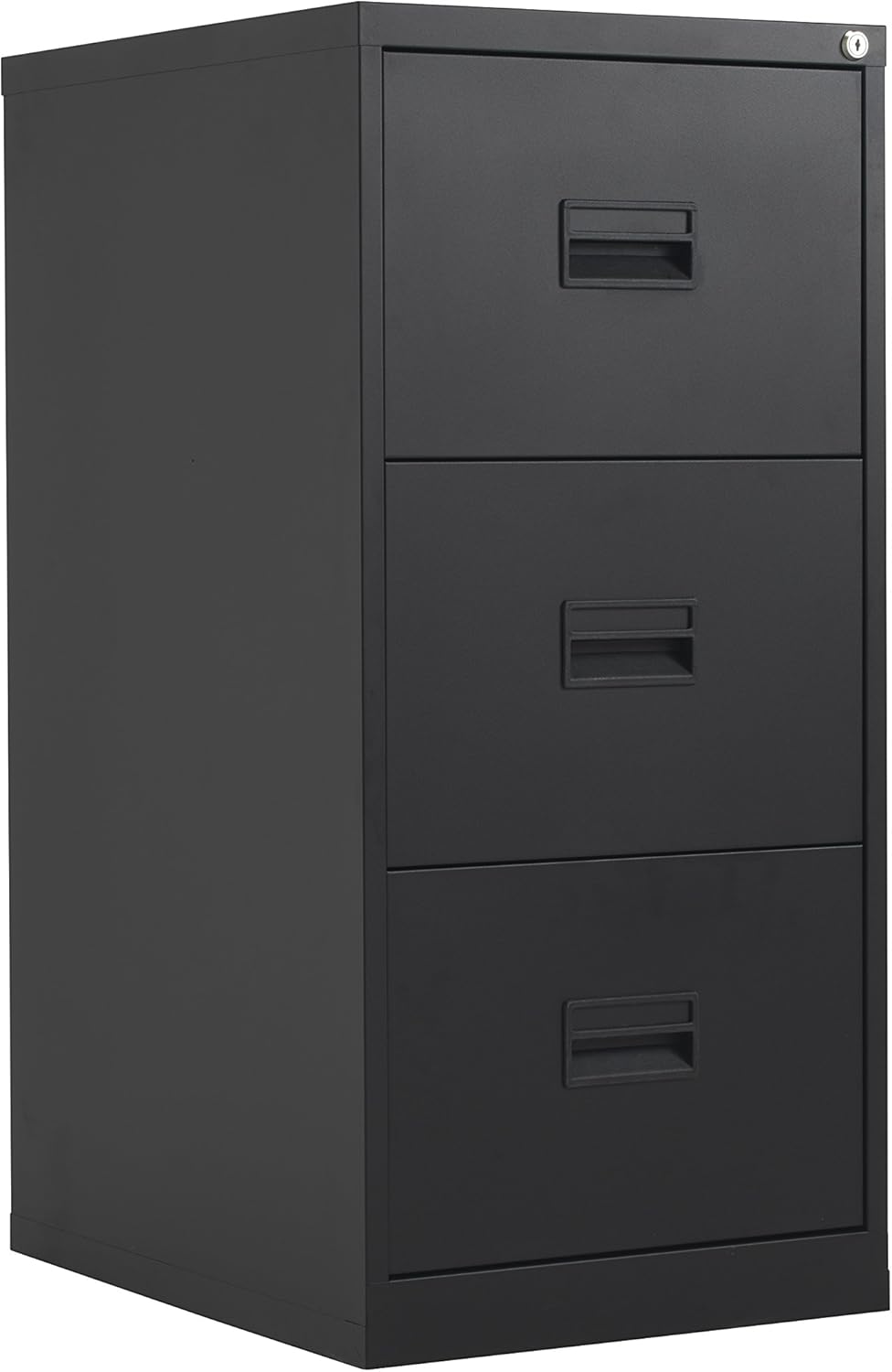 Talos Heavy Duty Steel Filing 40 kg Drawer Tolerance, Black, 3
