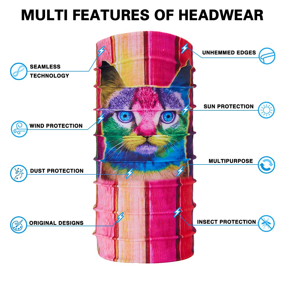 TUONROAD Alpaka Multifunktionstuch Bandana Tuch Magic Schal Elastische Stirnband Schlauchtuch Bandana Joker Schlauchtuch Baumwolle