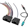 RED WOLF Stereo Wiring Harness w/Antenna Adapter Connector Plug for Ford Transit 2014-2019, 2013-2018 Fiesta Aftermarket Radio Install CD Player