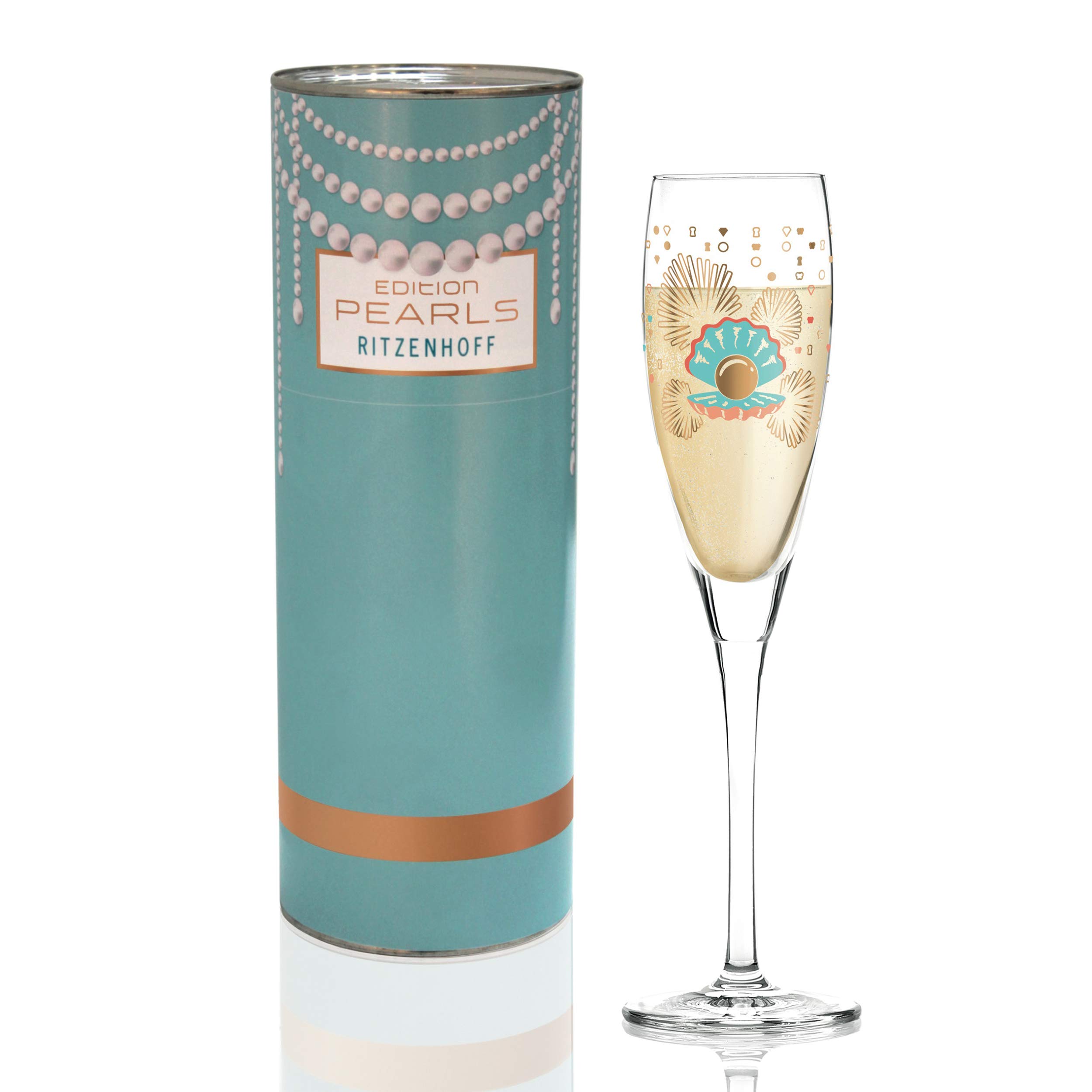 RITZENHOFF 3250045 Pearls Edition Prosecco Glass, Glass, 138 ml