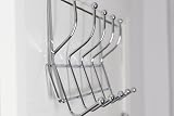 Premier Over Door Hanger with 10 Hooks Chrome Finish Anti-Slip Back of Door Hook view 5