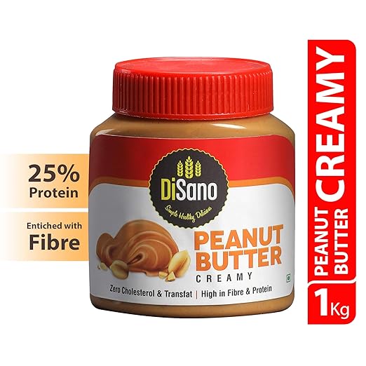 DiSano Peanut Butter, Creamy, 25% Protein with Vitamins & Minerals, 1 Kg