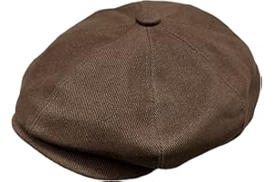 YOFARCHOY Newsboy Hats for Men Classic 8 Panel Flat Cap Peaky Blinders Irish Hat (Cotton, Denim)