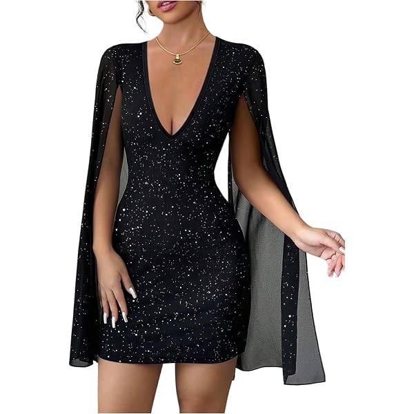 v neck long sleeve shining bodycon dress Women's Sequin Mini Dress, Sexy Sparkly Ruched Long Sleeve Night Ball Gowns and Evening Dresses (Black,Small) : Clothing, Shoes & Jewelry HAPIMO Womens Bodycon Maxi Mirror Embellished Floral Crochet frenzy_dresses_small Color:Gray Drawers/White Frame