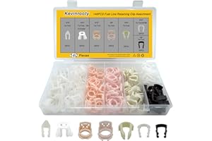 Kevinrooty Fuel Line Retaining Clip, Fuel Line Retainer Clip Assortment Kit, Package of 140Pieces