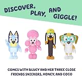 Bluey and Friends 4 Figure Pack Coco Snickers Honey 2.5 Inch Figures view 3