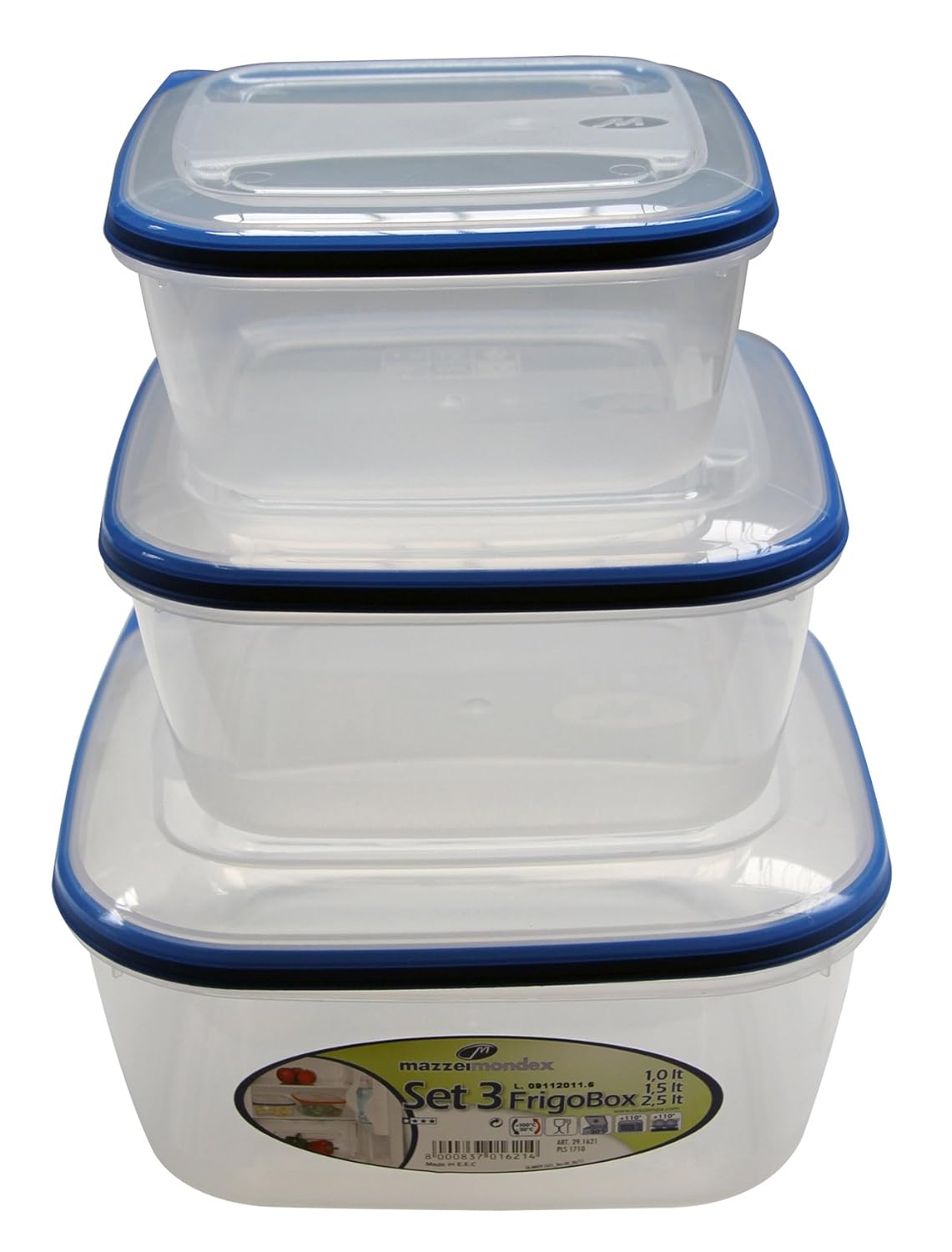 mondex pls1719 - 00 - Juego de 3 Cajas Resistentes Nevera ...