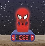 Lexibook Spider-Man Nightlight Alarm Clock Blue Red view 2