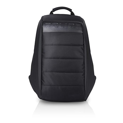 Police Casket Anti Theft 15.6 inch Laptop Backpack - Black