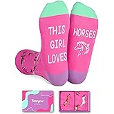 HAPPYPOP Animal Gifts for Girls - Unique Pig Horse Goat Socks for Women & Teen Girls