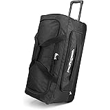 Pacific Gear Wheeled Rolling Duffel Bag, Durable Design, Telescoping Handle, Multiple Compartments, Tie-Down Capabilities