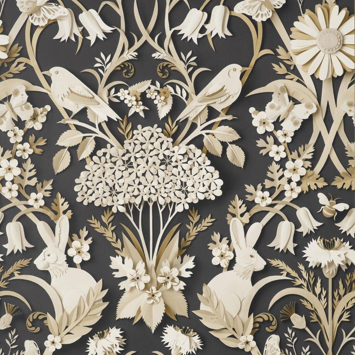 Fine Decor FD42948 UK Woodland Charcoal, Grey