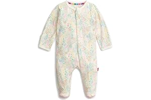 Magnetic Me Girls Modal Magnetic Baby Footie Pajamas | Silky Soft Modal Fabric | Baby Sleepers Available Sizes PRE - 24M