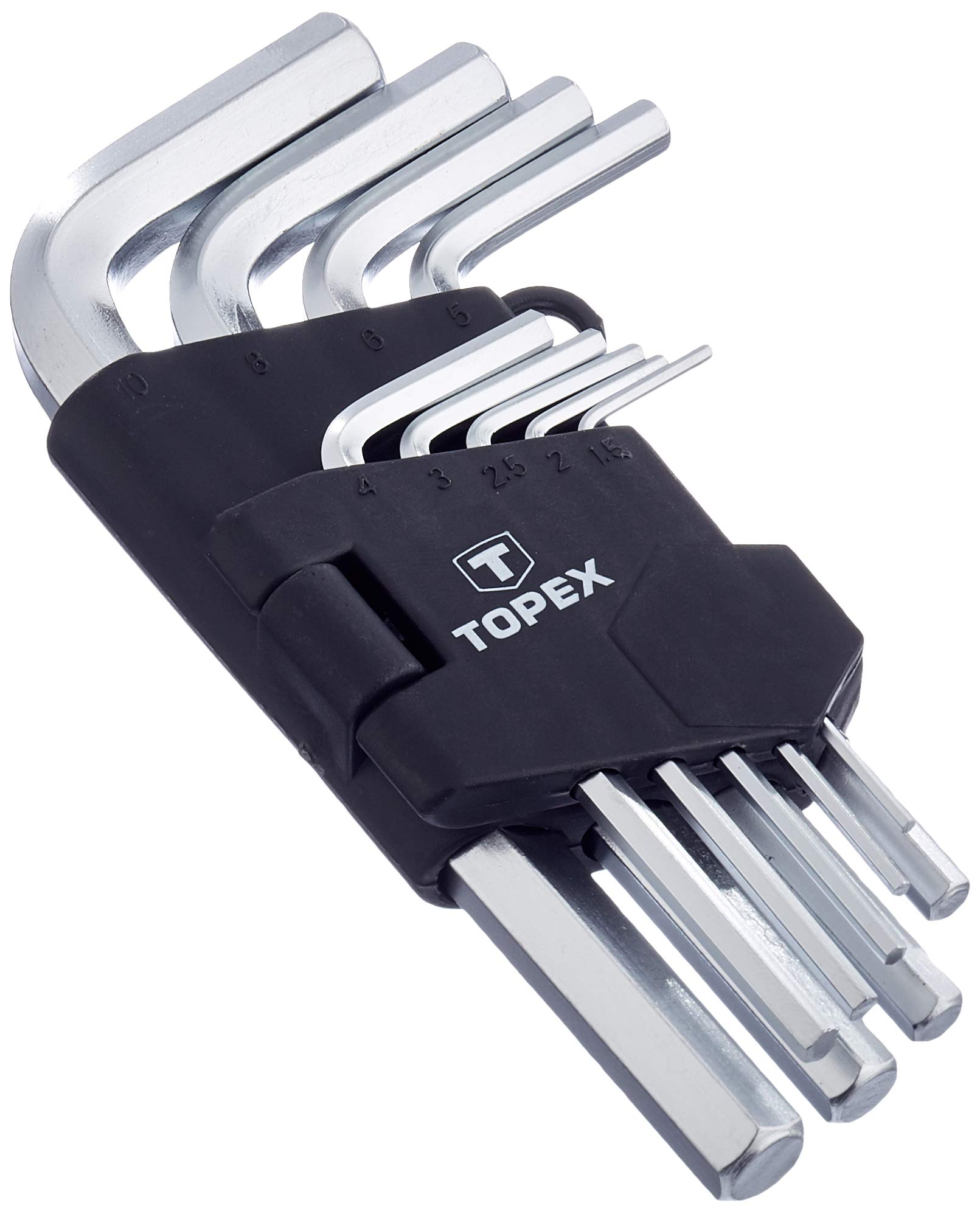 TOPEX 35D955 1.5-10 mm CV Hexagonal Key Set (9-Piece)