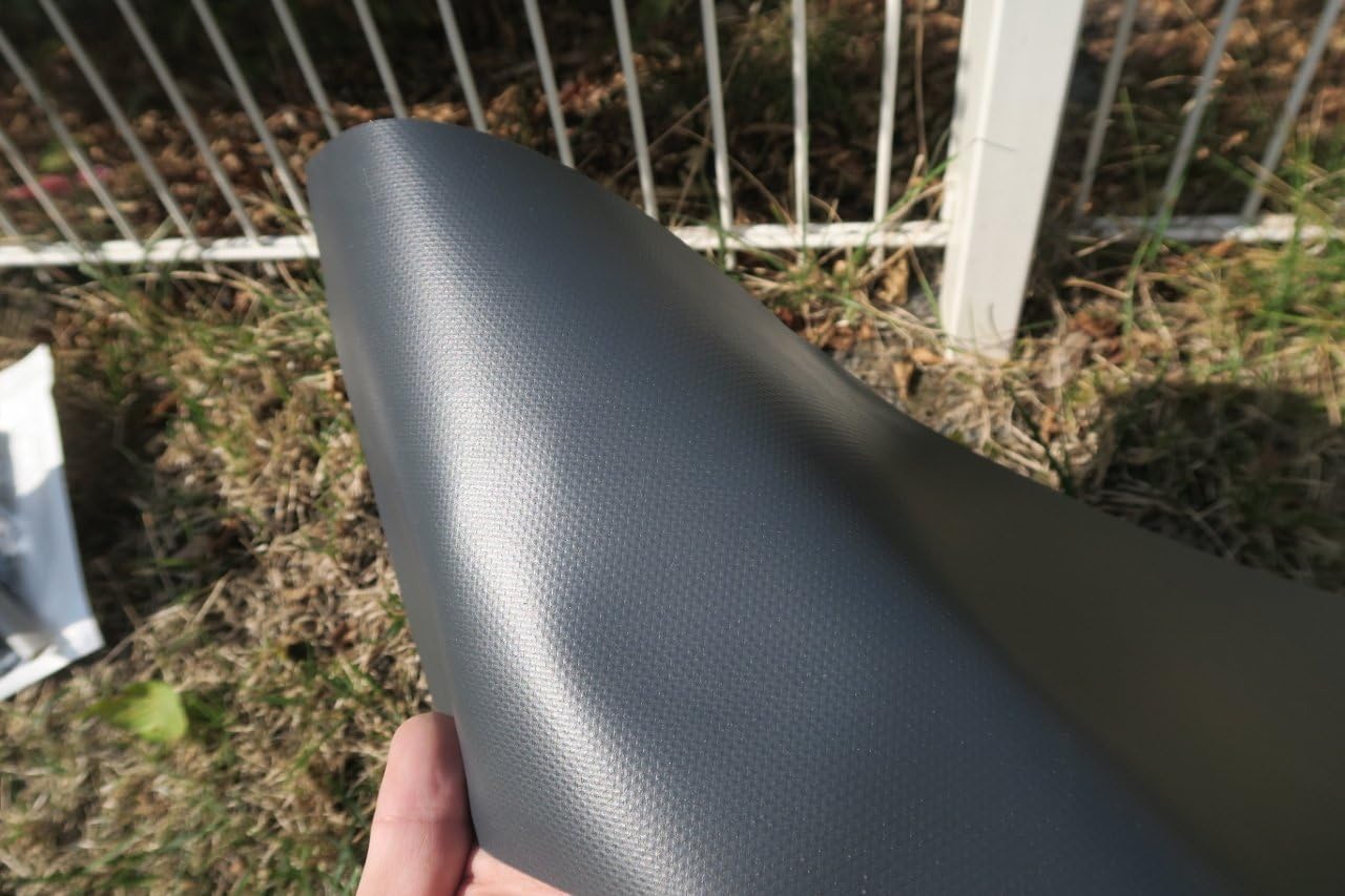 workingHOUSE View Protect Premium PVC Fencing 35m x 19 cm 650gsm Thick, Includes 20 Clamping Strips (Dark Grey) - Image 5