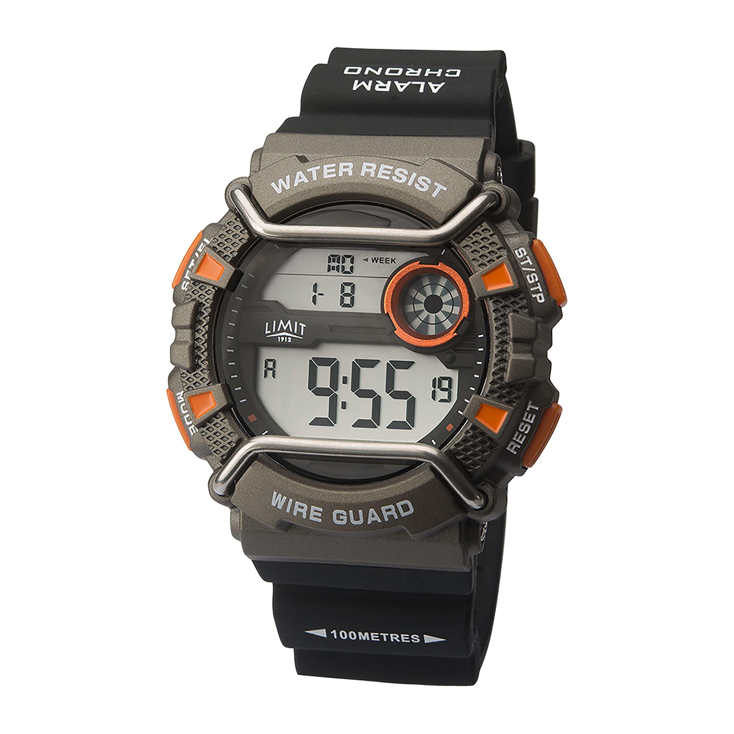 Limit Mens 5897 Digital Black Resin Strap Sports Wrist Watch
