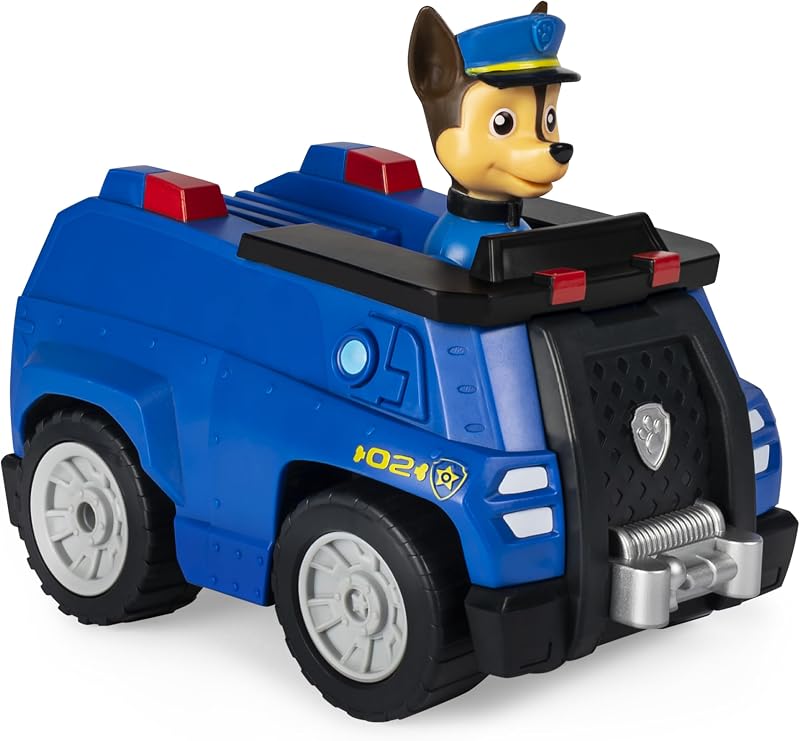 - Pat Patrouille - Véhicule RC Chase - Voiture Télécommandée Chase - Figurine À Collectionner - Pat Patrouille Jouet - Voiture Enfant - Jouet Enfant 3 Ans Et +
