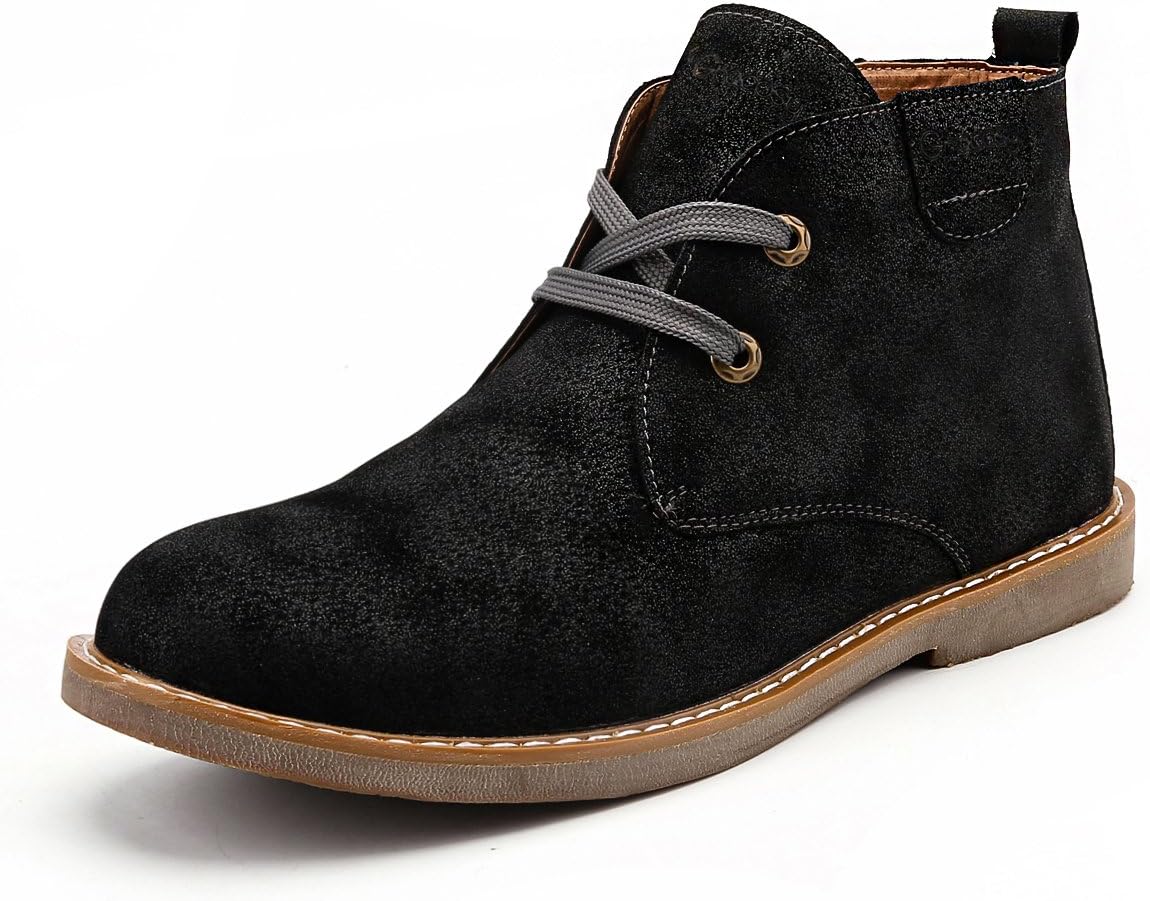 gracosy Desert Boot for Men, Winter Chukka Boot Lace Up Ankle Boots Fashion Casual Shoes