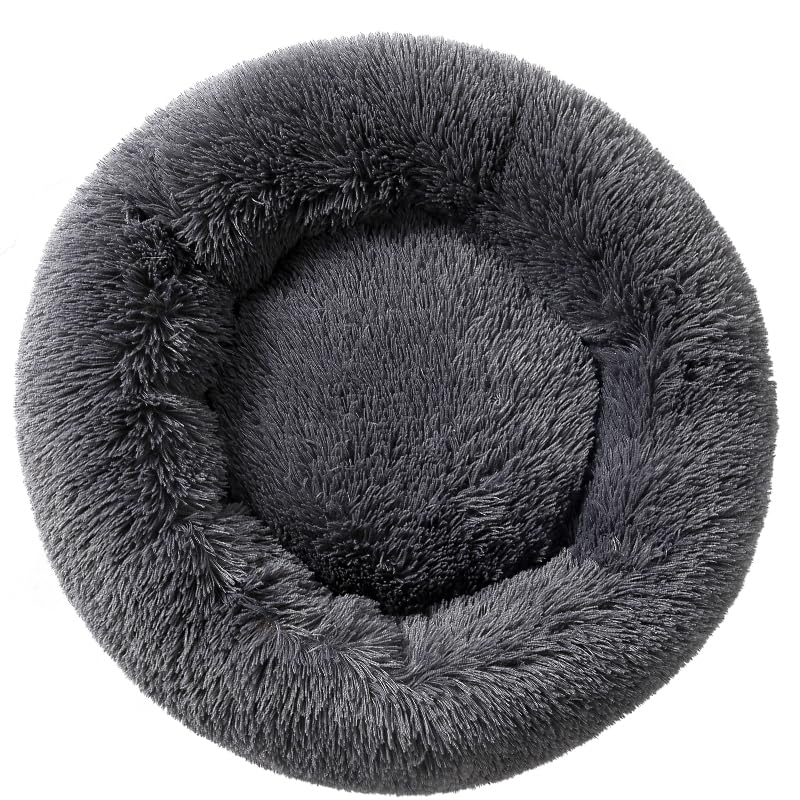 Fhodigogo Cat Donut Bed Donut Dog Bed Puppy cave Kitty Sofa Warm Cat Pillow Dog Cushion Bed Pet Bed Round Kitten Beds for Small size up to 3kg Pet