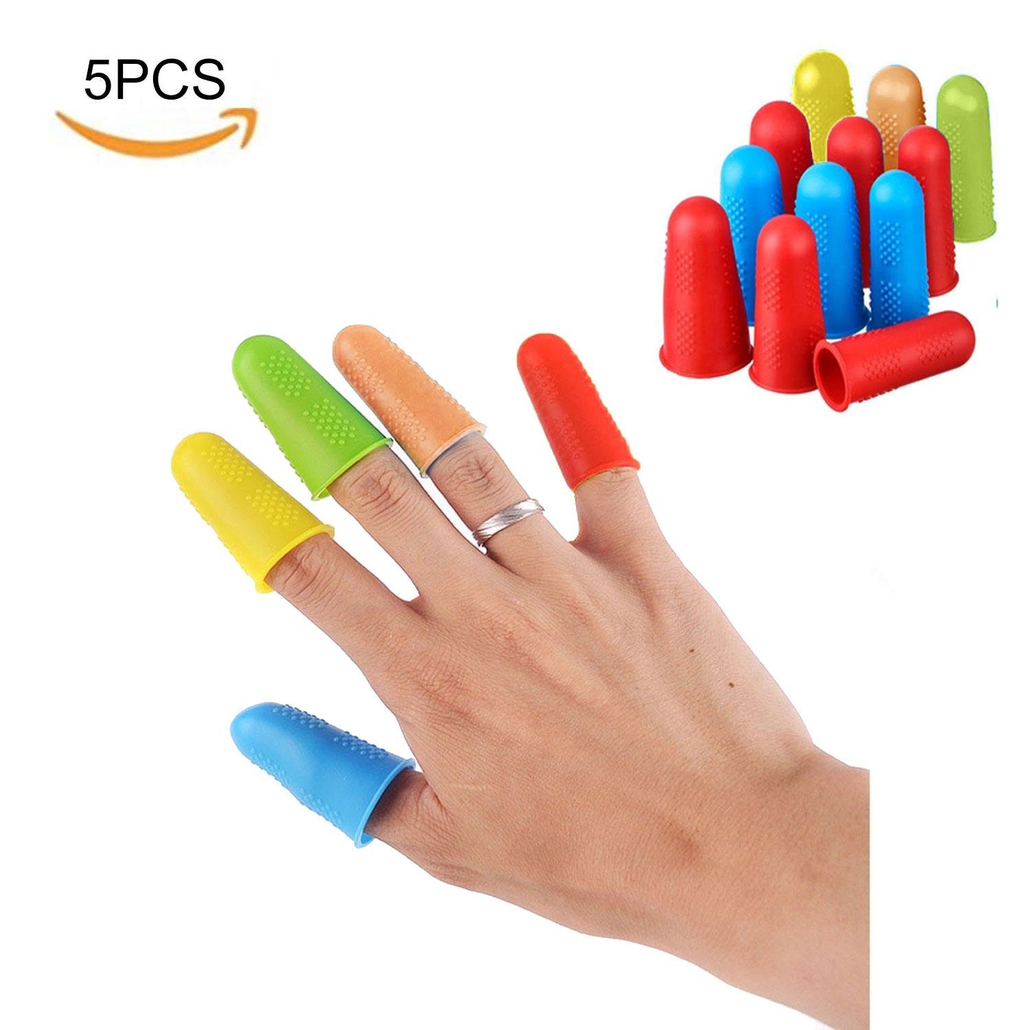 Pawaca Finger Protectors Silicone NonStick Finger Caps Covers for Hot