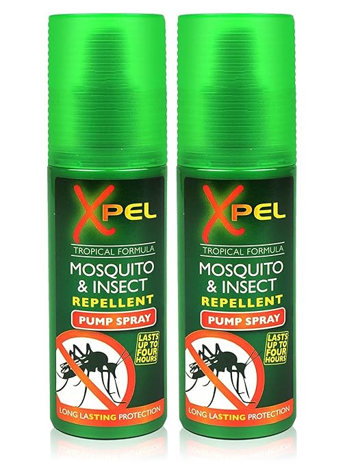 2x Xpel Mosquito Insect Fly Bite Repellent Tropical Formula Pump Spray