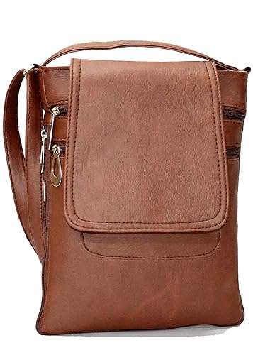 Awesome Fashions Unisex Sling Bag (Brown,Af062)