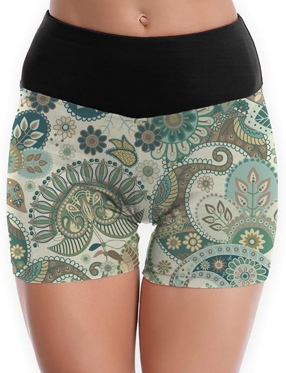 Amazon Co Jp ショートパンツ レディース ヨガウェア エスニック柄 短パン 5分丈 ルームパンツ ハーフパンツ 多用途 フィットネス ハイウエスト スパッツ 夏 スポーツレギンス 速乾 セクシー 吸汗 カジュアル 美脚 ランニング コンプレッション 服 ファッション小物