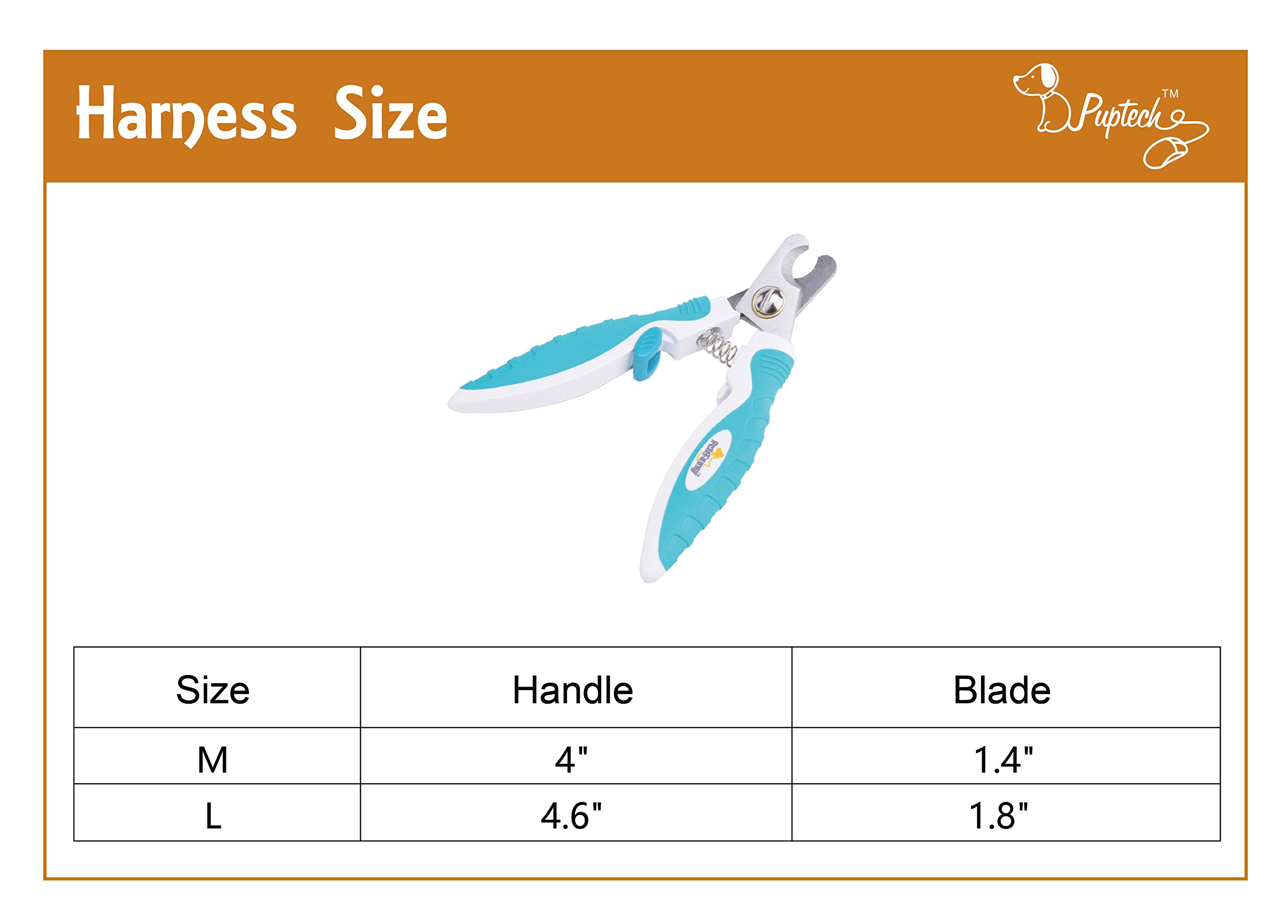 Dog Nail Clippers Small Pet Trimmer Safety Guard Angled Blade for Easy Cutting PUPTECK