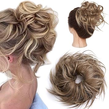 Synthetic hair bun scrunchie Clearance