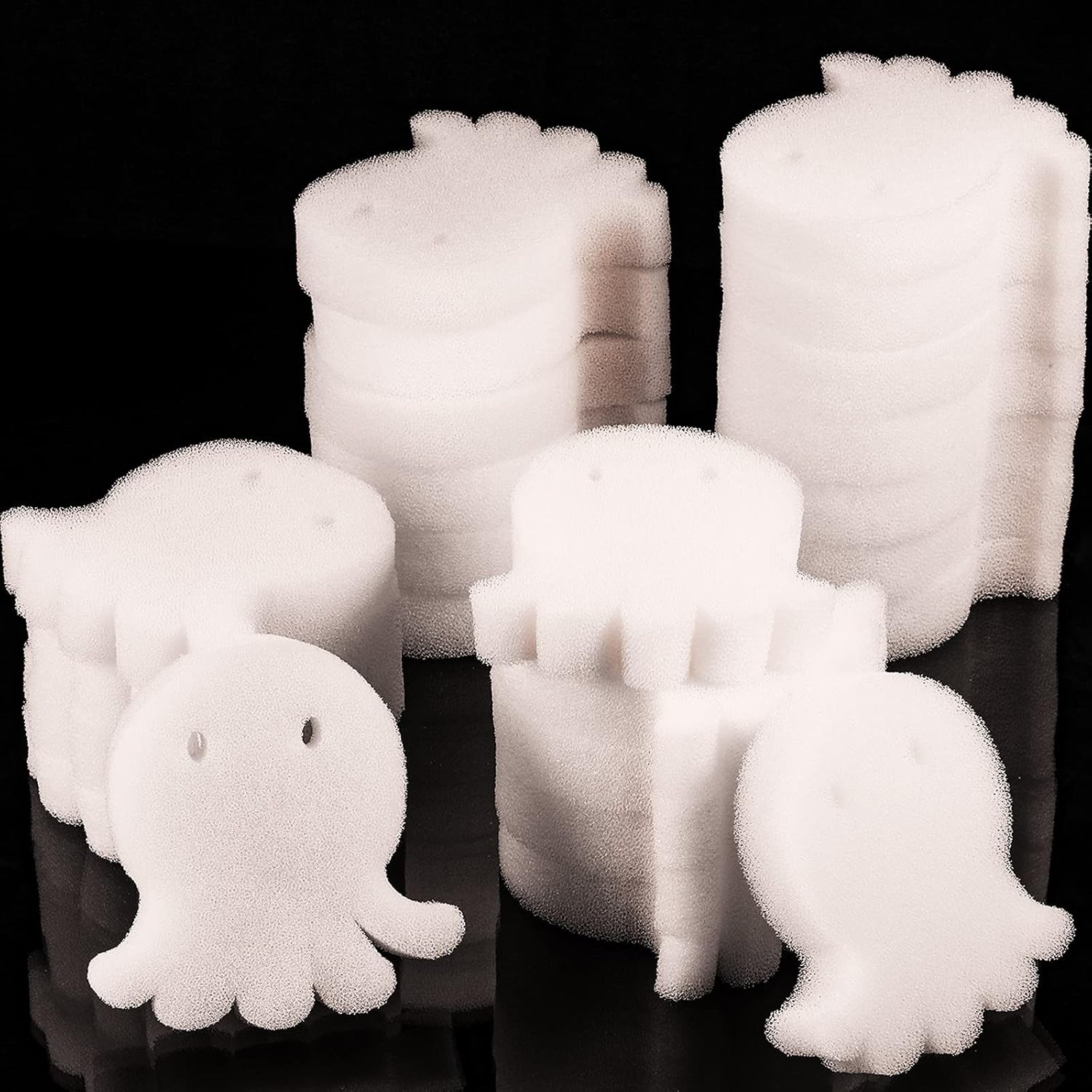 24 Pieces Oil Absorbing Scum Sponge Octopus Sponge Remover for Hot Tub, Swimming Pool and Spa: Kitchen & Dining
